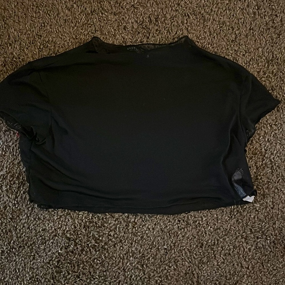 Sheer crop top